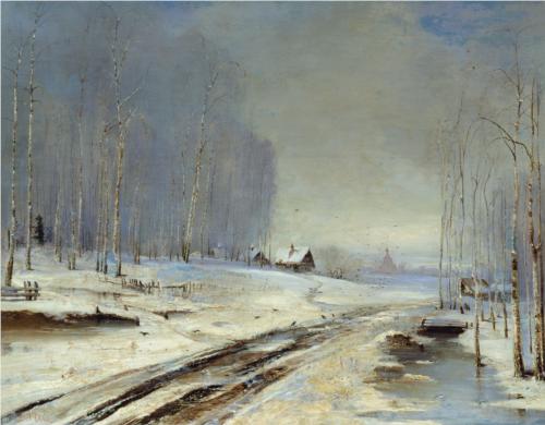 Reproduction of Alexey Savrasov's Painting, Sea Of Mud, 1894 Reproduction of Alexey Savrasov's Painting, Sea Of Mud, 1894