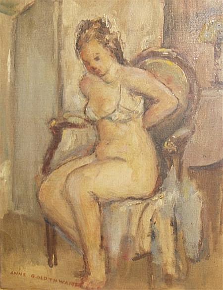 (image for) Handmade oil painting Copy paintings of famous artists Anne Goldthwaite's Painting - In the Boudoir