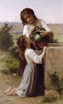 (image for) William Bouguereau Oil Paintings Handmade oil painting Copy paintings of famous artists A La Fontaine