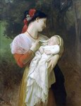 (image for) William Bouguereau Oil Paintings Admiration Maternelle