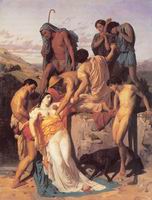 (image for) Handmade oil painting Copy paintings of famous artists Zenobia Found By Shepherds