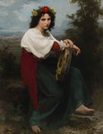 Reproduction of Italienne au Tambour de Basque 1872 Reproduction of Italienne au Tambour de Basque 1872