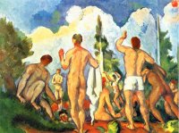 (image for) Paul Cezanne paintings artwork, Handmade oil painting Copy paintings of famous artists Bathers - Click Image to Close