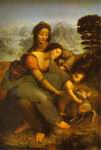 (image for) Handmade oil painting Copy paintings of famous artists The Virgin and Child with St Anne
