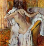 (image for) Handmade oil painting Copy paintings of famous artists After the Bath Woman Drying Herself 1890-1895