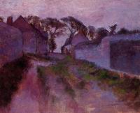 Handmade Oil painting for home canvas, oil painting framed canvas for living room At Saint-Valery-sur-Somme 1896-1898 (image for) Handmade Oil painting for home canvas, oil painting framed canvas for living room At Saint-Valery-sur-Somme 1896-1898