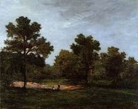 Paul Gauguin paintings artwork A Clearing 1873 1874 Paul Gauguin paintings artwork A Clearing 1873 1874