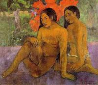 Paul Gauguin painting artwork And the Gold of Their Bodies 1901 Paul Gauguin painting artwork And the Gold of Their Bodies 1901
