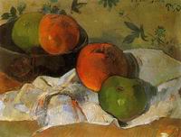 Reproduction of Paul Gauguin painting art Apples and Bowl 1888 Reproduction of Paul Gauguin painting art Apples and Bowl 1888