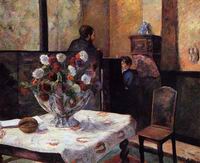 Paul Gauguin art Interior of the Painter's House rue Carcel 1881 Paul Gauguin art Interior of the Painter's House rue Carcel 1881
