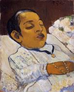 Reproduction of Paul Gauguin painting artwork Atiti 1891 1892 Reproduction of Paul Gauguin painting artwork Atiti 1891 1892