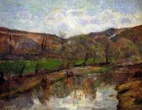 Paul Gauguin painting art Aven Valley Upstream of Pont Aven 1888 Paul Gauguin painting art Aven Valley Upstream of Pont Aven 1888