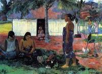 Paul Gauguin art No te aha oe Riri (aka Why are You Angry) 1896 Paul Gauguin art No te aha oe Riri (aka Why are You Angry) 1896