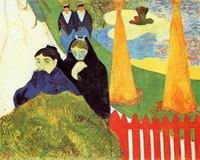 Paul Gauguin art Old Women at Arles (aka Women from Arles in the Paul Gauguin art Old Women at Arles (aka Women from Arles in the