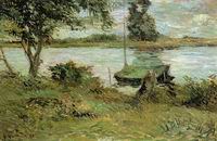 Reproduction of Paul Gauguin painting art Banks of the Oise 1881 Reproduction of Paul Gauguin painting art Banks of the Oise 1881