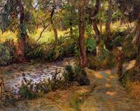 Reproduction of Paul Gauguin painting art Boy by the Water 1885 Reproduction of Paul Gauguin painting art Boy by the Water 1885