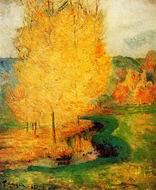 Reproduction of Paul Gauguin paintings By the Stream Autumn 1885 Reproduction of Paul Gauguin paintings By the Stream Autumn 1885