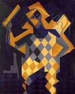 Reproduction of Harlequin with Violin 1919 Reproduction of Harlequin with Violin 1919