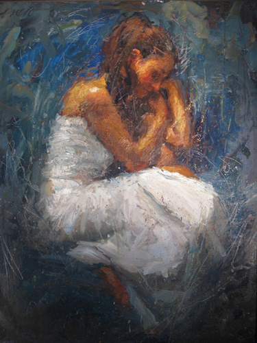 (image for) Handmade oil painting Copy paintings of famous artists Henry Asencio's art,at rest