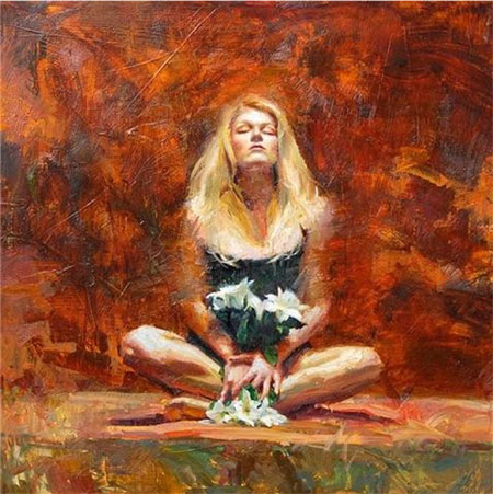 (image for) Handmade oil painting Copy paintings of famous artists the artist Henry Asencio's center of life