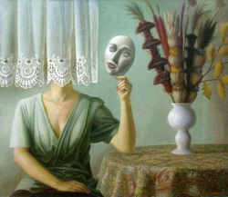 (image for) Handmade oil painting Copy paintings of famous artists KapakaweB's painting art,Mask
