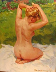 (image for) Handmade oil painting Copy paintings of famous artists KapakaweB's oil paintings for sale,Nude