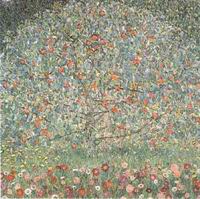(image for) Gustav Klimt Paintings Artwork Apple Tree 1912
