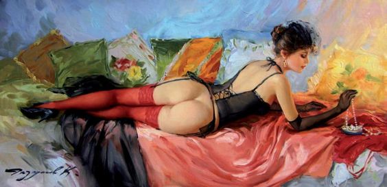 (image for) Konstantin Razumov painting reproductions of paintings on canvas