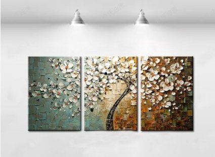 Beautiful modern abstract wall art oil painting on canvas 3 pics Beautiful modern abstract wall art oil painting on canvas 3 pics