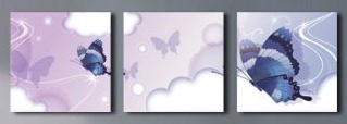 Blue Butterfly In The Dream Modern Abstract Oil Painting Blue Butterfly In The Dream Modern Abstract Oil Painting