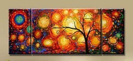 (image for) Beautiful Modern Abstract Oil Painting on canvas 3 pcs