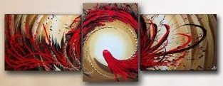 (image for) Home Decoration Modern Abstract Oil Painting On Canvas 3 pcs