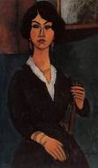 (image for) Amedeo Modigliani Paintings artwork Handmade oil painting Copy paintings of famous artists Almaisa 1916