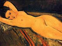 (image for) Amedeo Modigliani Reclining Nude,Arms Folded under Her Head 1916