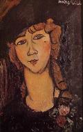 (image for) Handmade oil painting Copy paintings of famous artists Head of a Woman in a Hat (aka Lolotte) 1916