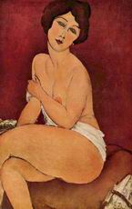 (image for) Amedeo Modigliani Nude Sitting on a Divan ("La Belle Romaine"),