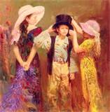 (image for) Handmade oil painting Copy paintings of famous artists Pino style Little impression art for sale