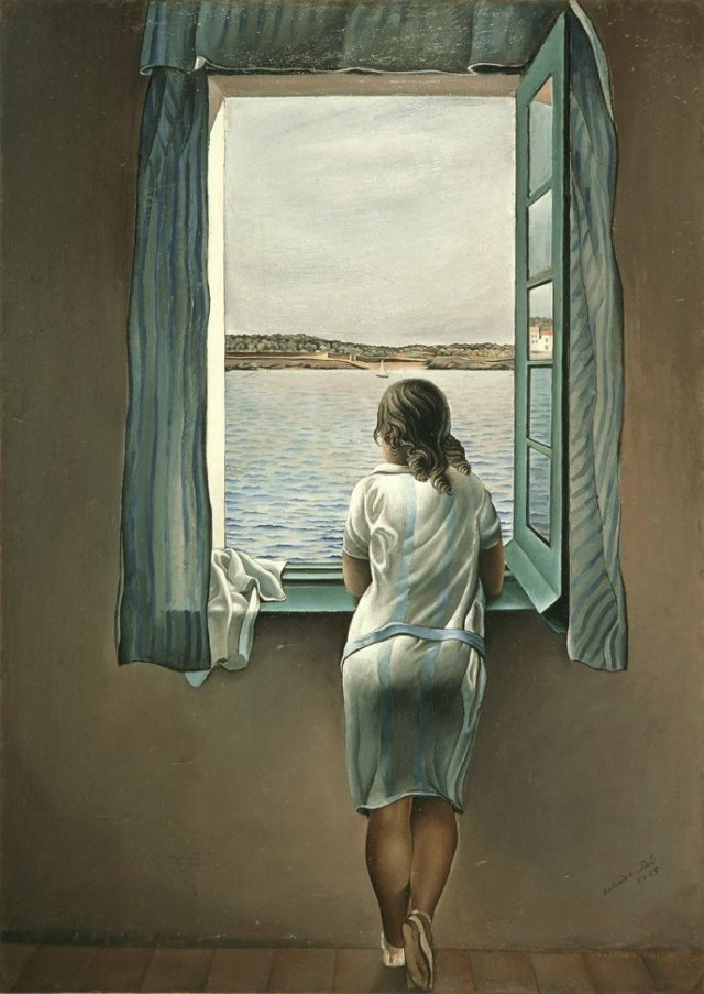 Oil painting on canvas Salvador Dali - the girl in the window Oil painting on canvas Salvador Dali - the girl in the window