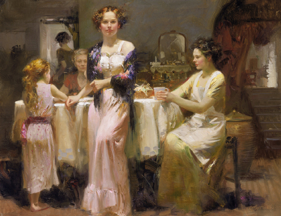 Pino daeni paintings The Gathering reproduction of paintings Pino daeni paintings The Gathering reproduction of paintings