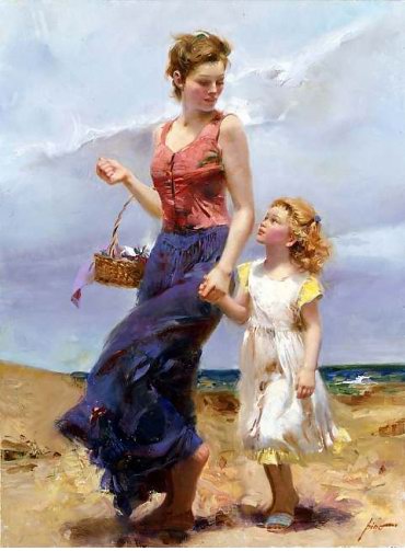 Reproductions of Pino Daeni's art Affection