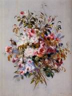 Pierre-Auguste Renoir paintings artwork A Bouquet of Roses 1879 Pierre-Auguste Renoir paintings artwork A Bouquet of Roses 1879