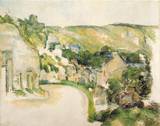 Paul Cezanne paintings, A Turn on the Road at Roche Ruyon 1885 (image for) Paul Cezanne paintings, A Turn on the Road at Roche Ruyon 1885