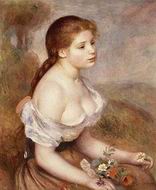 Renoir paintings A Walk in the Woods aka Madame Lecoeur and Her Renoir paintings A Walk in the Woods aka Madame Lecoeur and Her