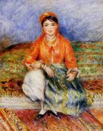 Reproduction of Pierre-Auguste Renoir artwork Algerian Girl 1881 Reproduction of Pierre-Auguste Renoir artwork Algerian Girl 1881