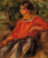 Pierre-Auguste Renoir Gabrielle in the Garden at Cagnes 1911 Pierre-Auguste Renoir Gabrielle in the Garden at Cagnes 1911