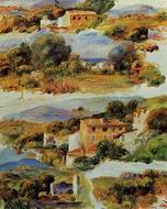 Reproduction of Houses at Cagnes 1905 Reproduction of Houses at Cagnes 1905