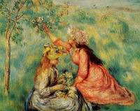 Reproduction of Pierre-Auguste Renoir art Aline Charigot 1885 Reproduction of Pierre-Auguste Renoir art Aline Charigot 1885