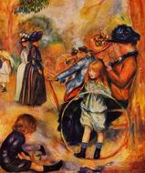 Pierre-Auguste Renoir paintings At the Luxembourg Gardens 1883 Pierre-Auguste Renoir paintings At the Luxembourg Gardens 1883