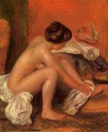 Reproduction of Pierre-Auguste Renoir paintings art Bather 1905 Reproduction of Pierre-Auguste Renoir paintings art Bather 1905