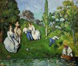 (image for) Handmade oil painting Copy paintings of famous artists Couples Relaxing by a Pond 1873 1875